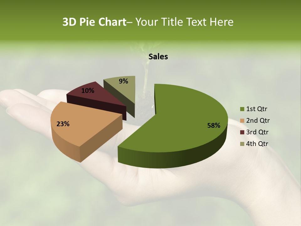 A Person Holding A Small Plant In Their Hand PowerPoint Template