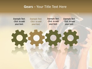 Hat Spring White PowerPoint Template