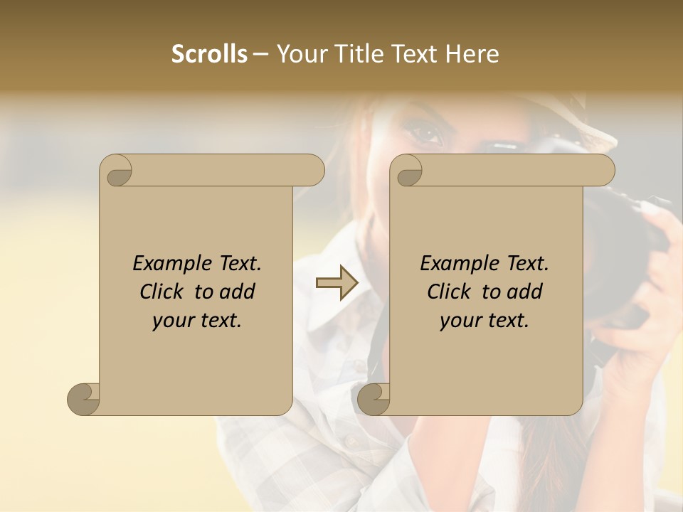 Hat Spring White PowerPoint Template