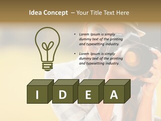 Hat Spring White PowerPoint Template