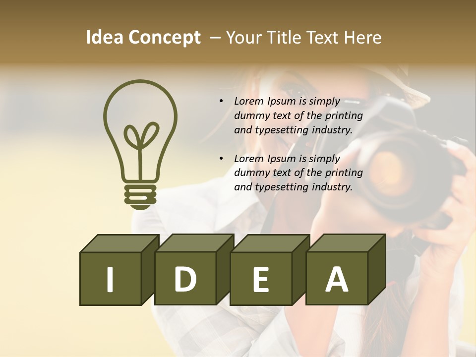 Hat Spring White PowerPoint Template