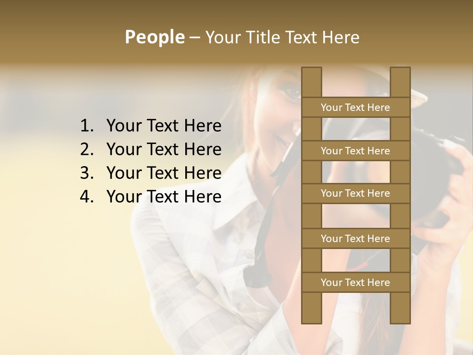 Hat Spring White PowerPoint Template