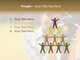 Hat Spring White PowerPoint Template