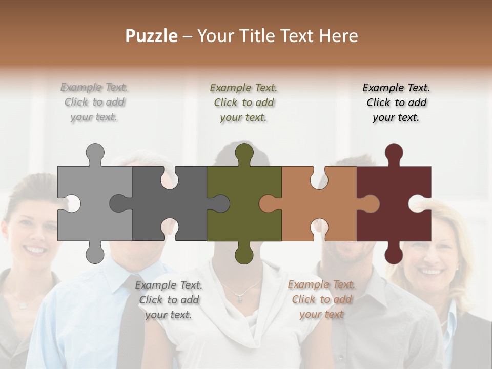 Businesspeople Team Employee PowerPoint Template