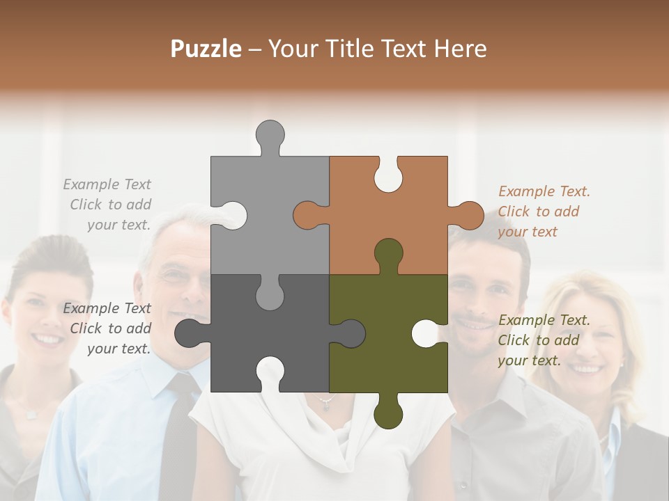 Businesspeople Team Employee PowerPoint Template