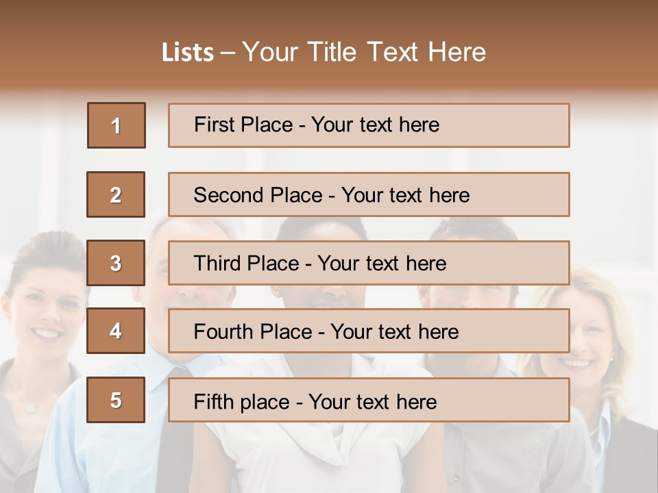 Businesspeople Team Employee PowerPoint Template