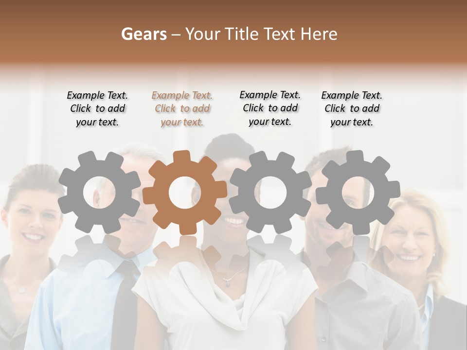 Businesspeople Team Employee PowerPoint Template