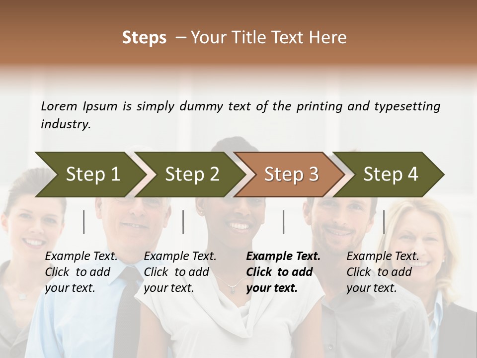 Businesspeople Team Employee PowerPoint Template