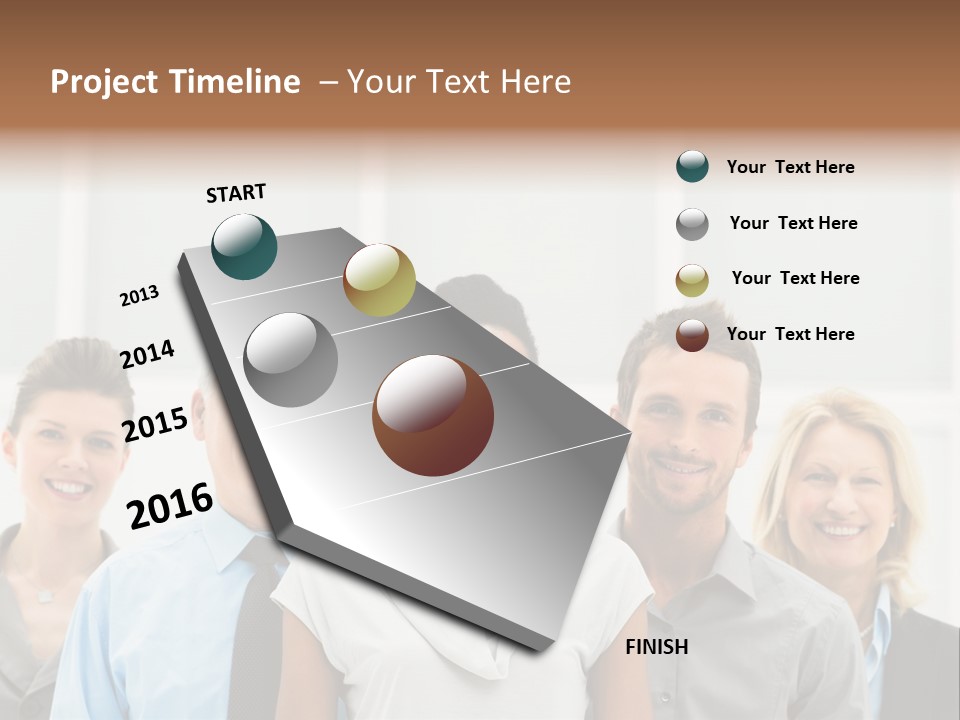 Businesspeople Team Employee PowerPoint Template
