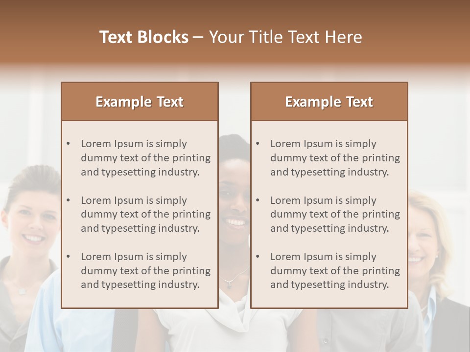 Businesspeople Team Employee PowerPoint Template