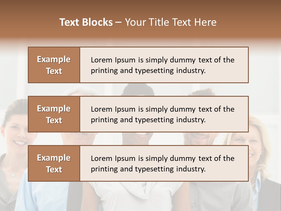 Businesspeople Team Employee PowerPoint Template