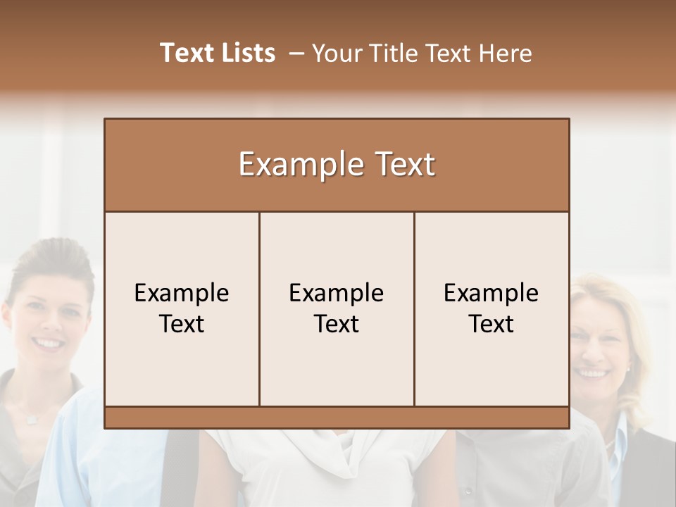 Businesspeople Team Employee PowerPoint Template