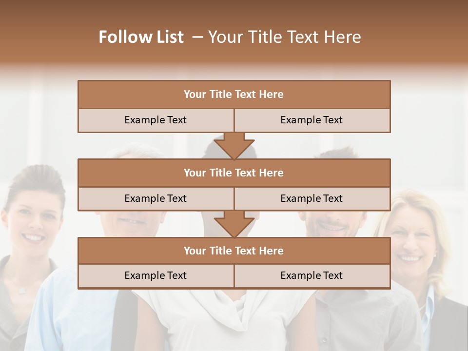 Businesspeople Team Employee PowerPoint Template