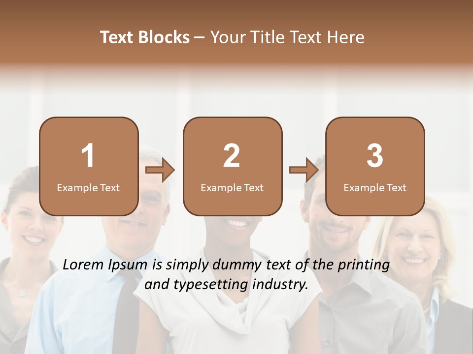 Businesspeople Team Employee PowerPoint Template