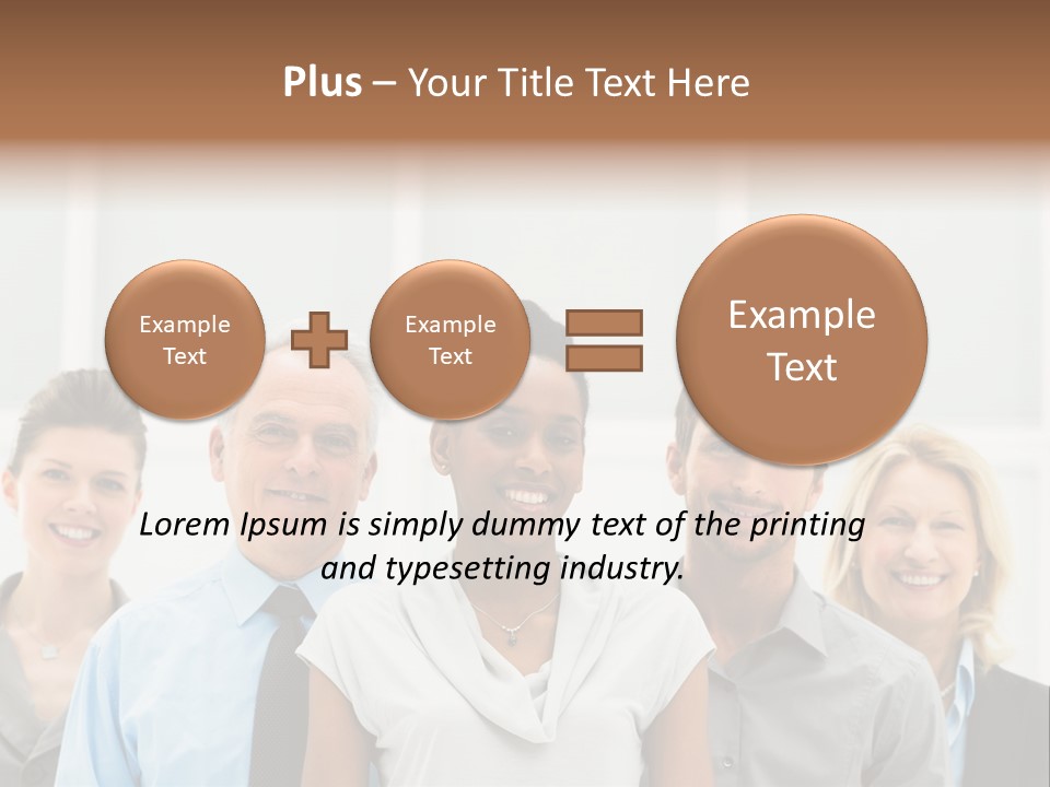 Businesspeople Team Employee PowerPoint Template