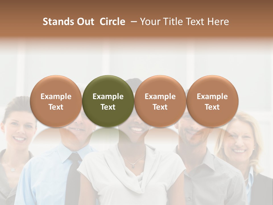 Businesspeople Team Employee PowerPoint Template