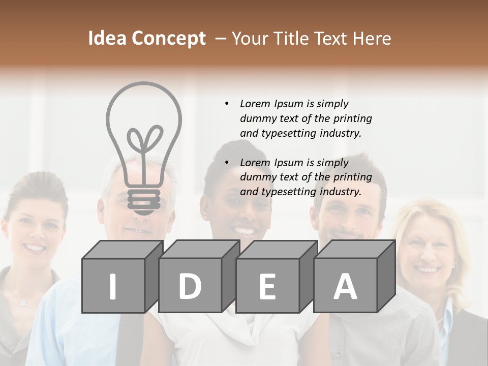 Businesspeople Team Employee PowerPoint Template