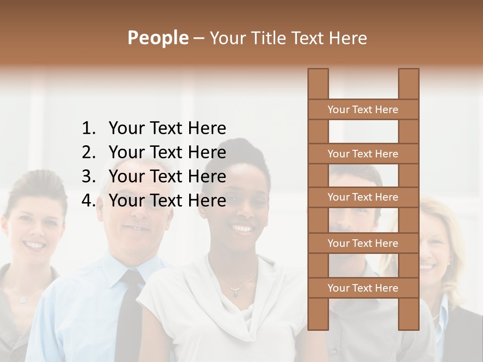 Businesspeople Team Employee PowerPoint Template