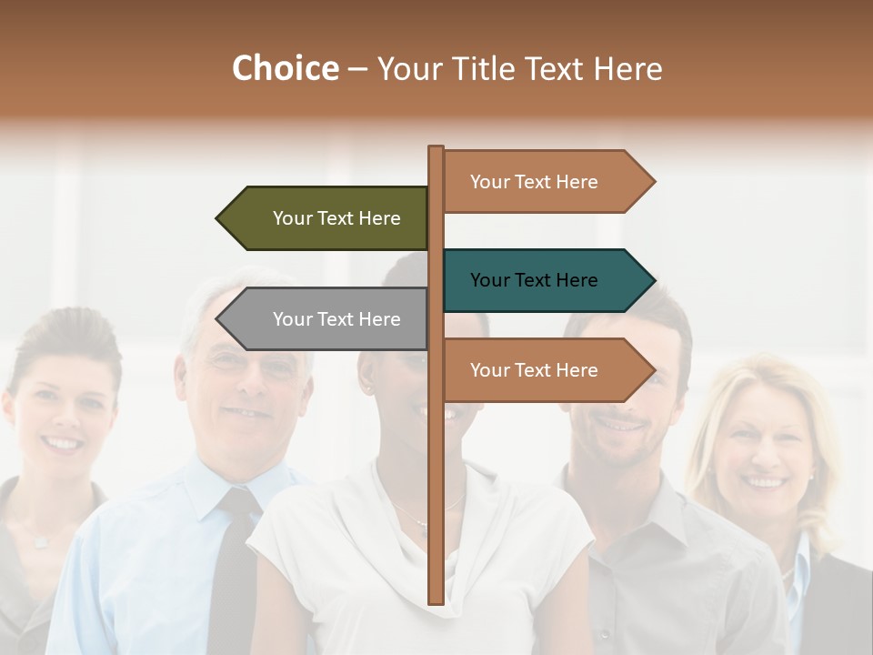 Businesspeople Team Employee PowerPoint Template