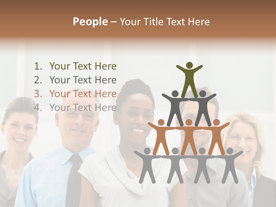 Businesspeople Team Employee PowerPoint Template