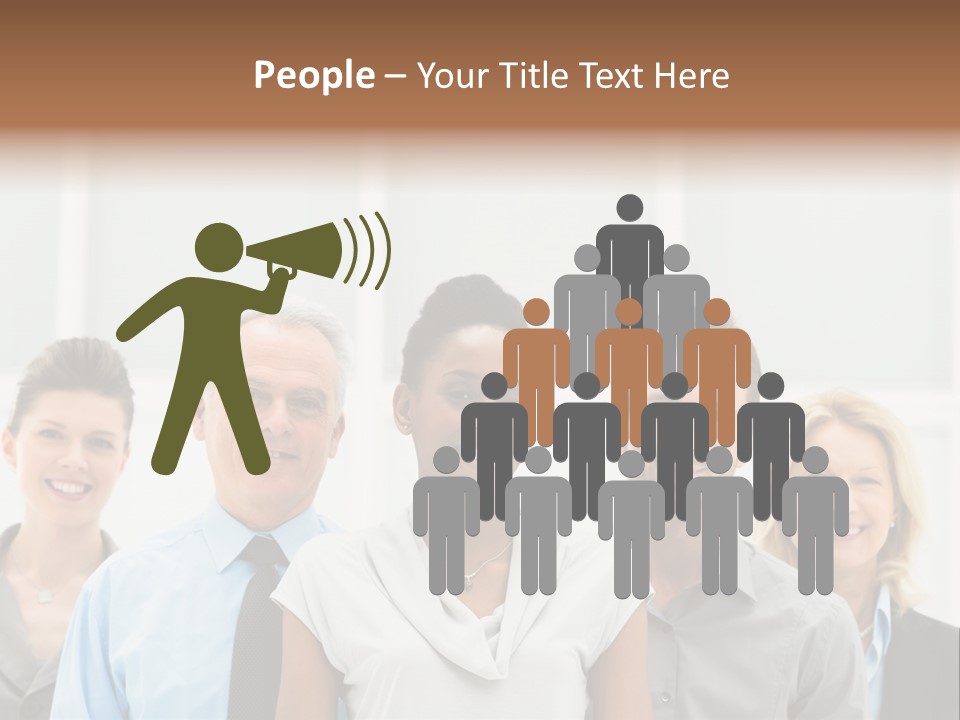 Businesspeople Team Employee PowerPoint Template