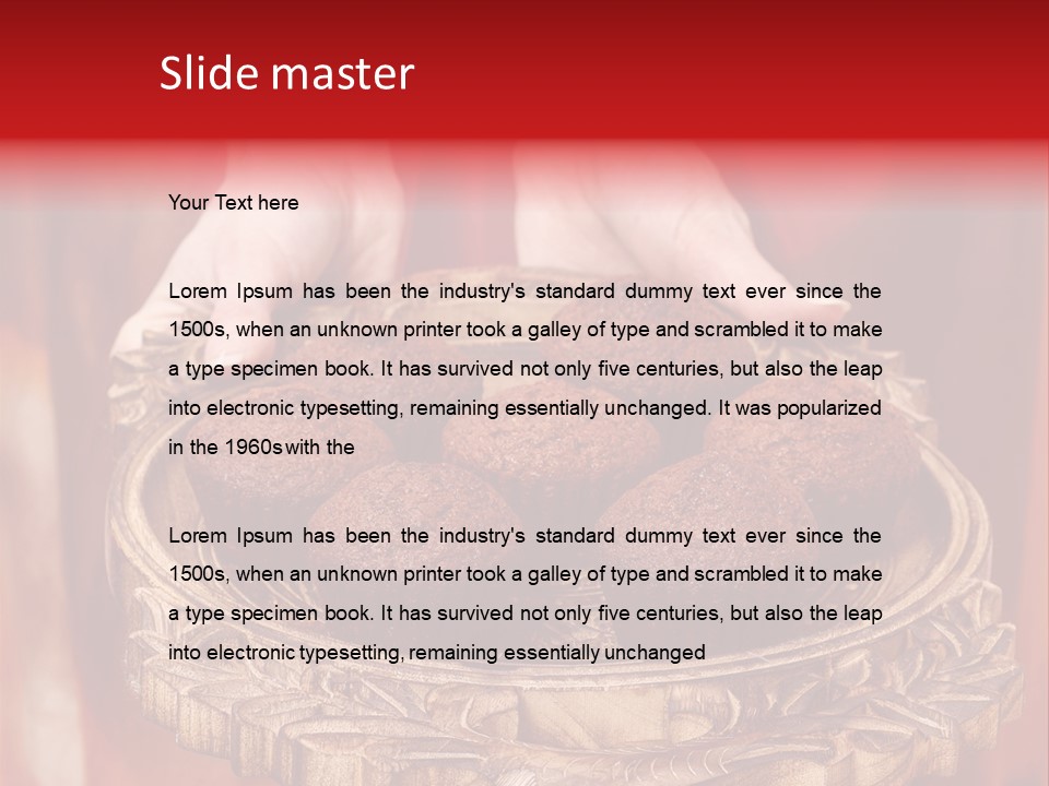 Party Muffin Person PowerPoint Template