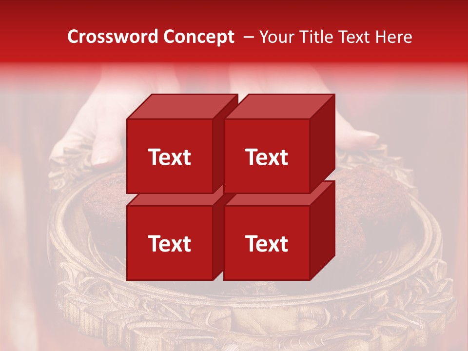 Party Muffin Person PowerPoint Template