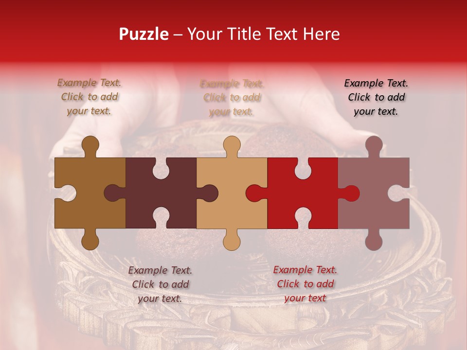 Party Muffin Person PowerPoint Template