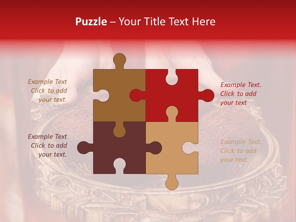 Party Muffin Person PowerPoint Template