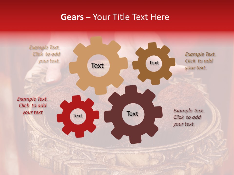 Party Muffin Person PowerPoint Template