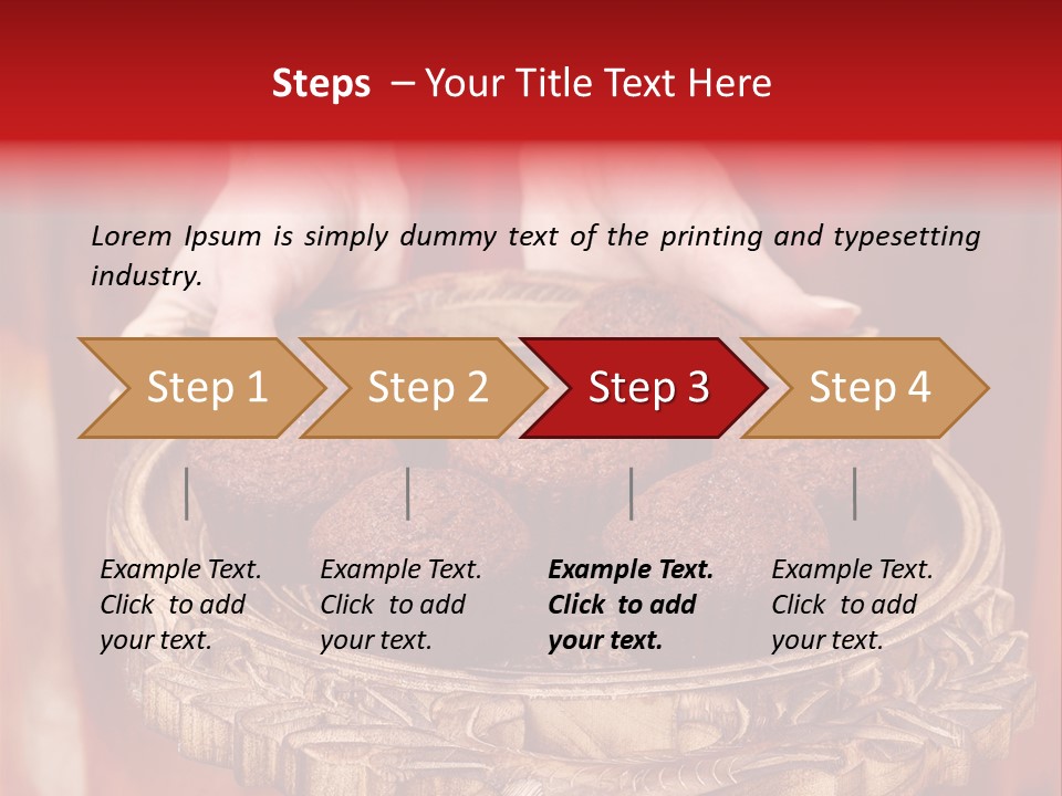 Party Muffin Person PowerPoint Template