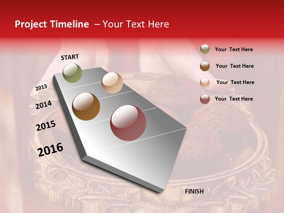 Party Muffin Person PowerPoint Template