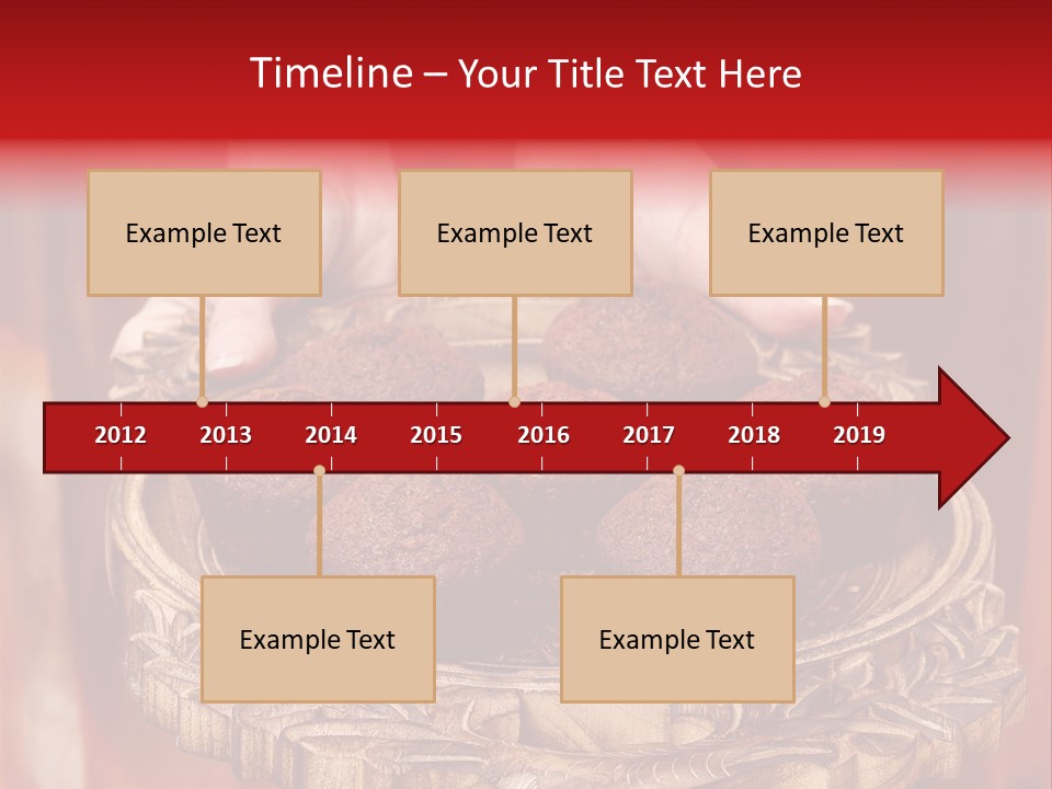 Party Muffin Person PowerPoint Template