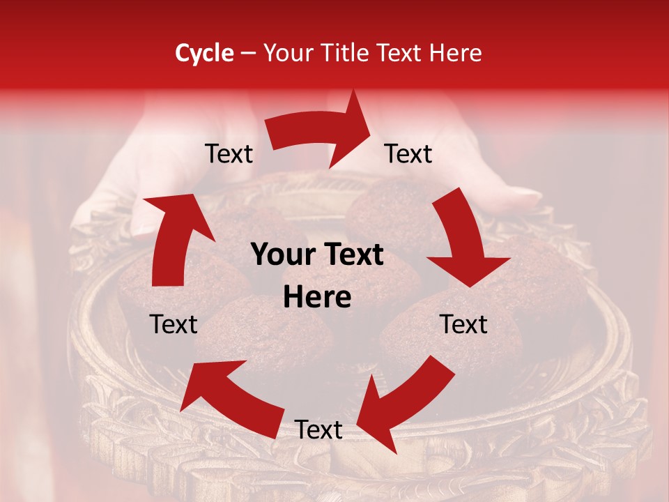 Party Muffin Person PowerPoint Template