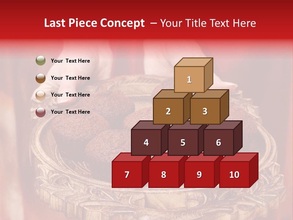 Party Muffin Person PowerPoint Template