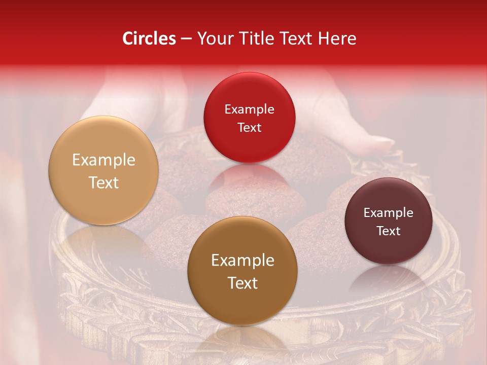 Party Muffin Person PowerPoint Template