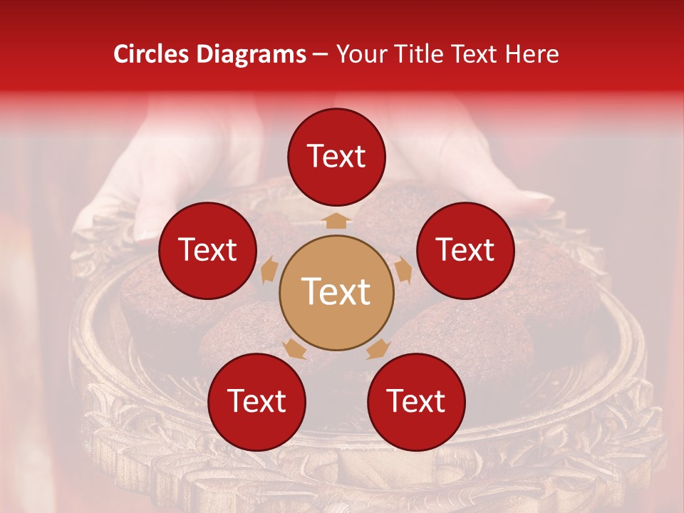 Party Muffin Person PowerPoint Template