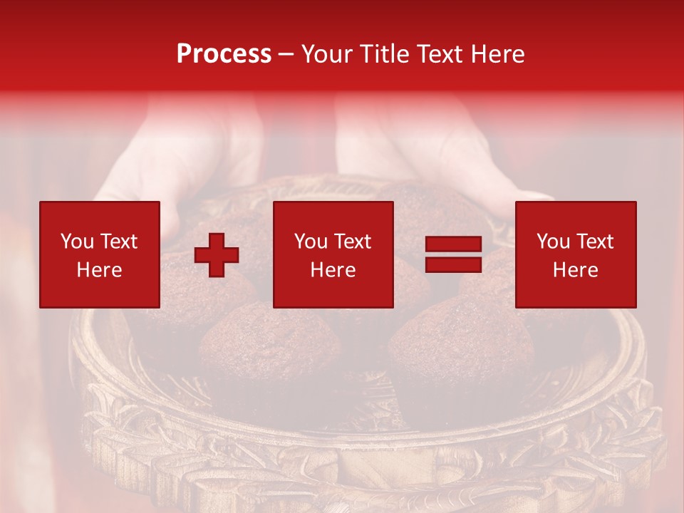 Party Muffin Person PowerPoint Template