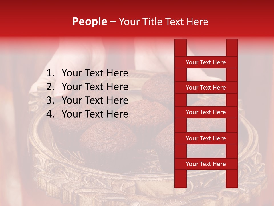 Party Muffin Person PowerPoint Template