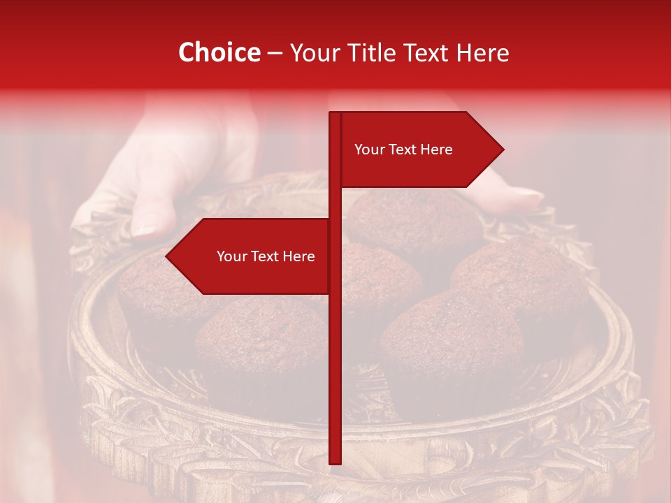 Party Muffin Person PowerPoint Template