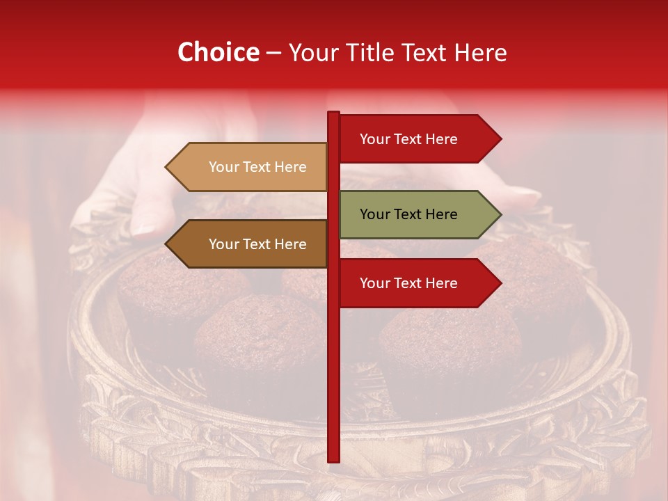 Party Muffin Person PowerPoint Template