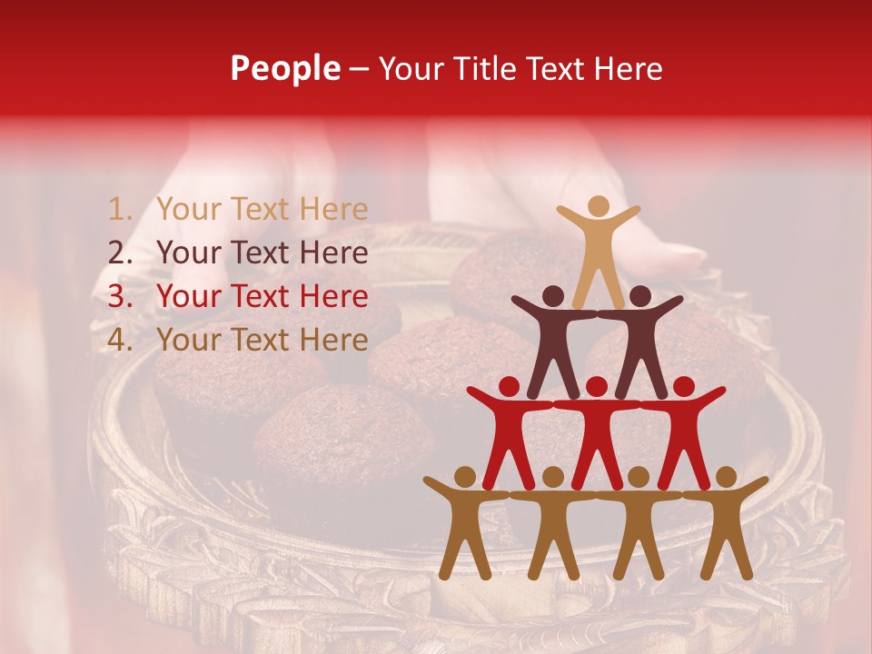 Party Muffin Person PowerPoint Template