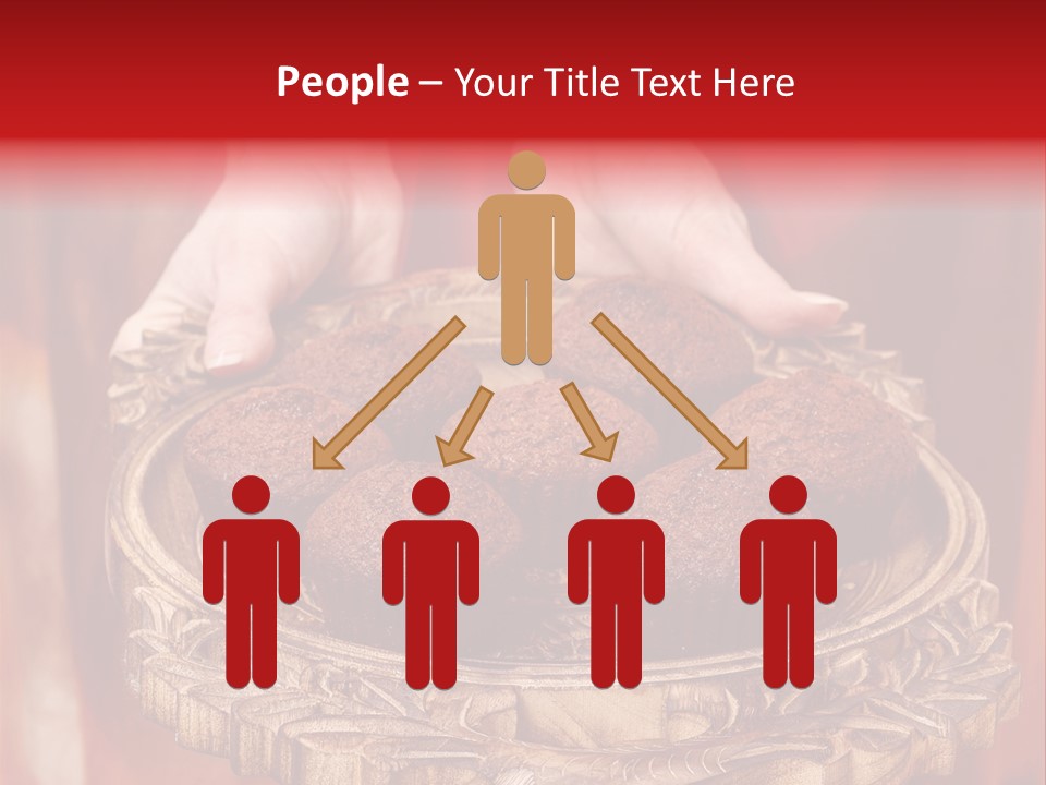 Party Muffin Person PowerPoint Template