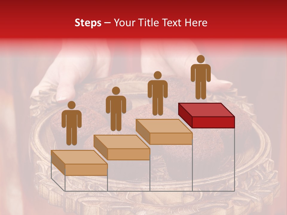 Party Muffin Person PowerPoint Template