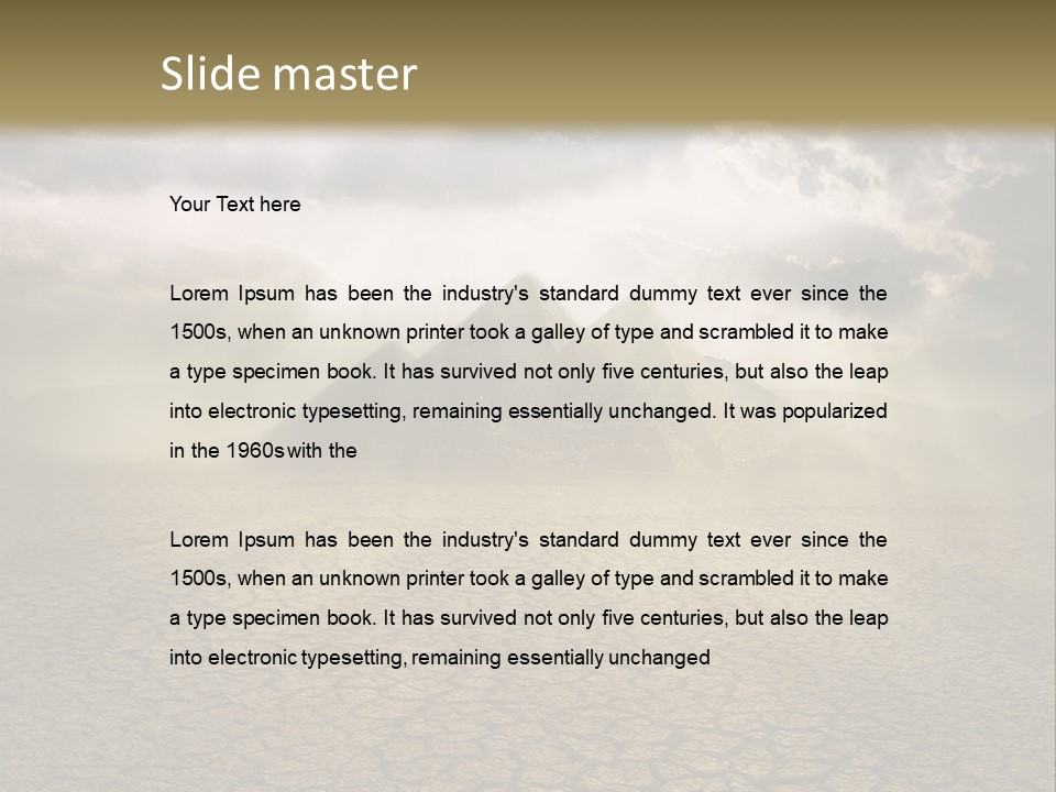 Lady Old Portrait PowerPoint Template