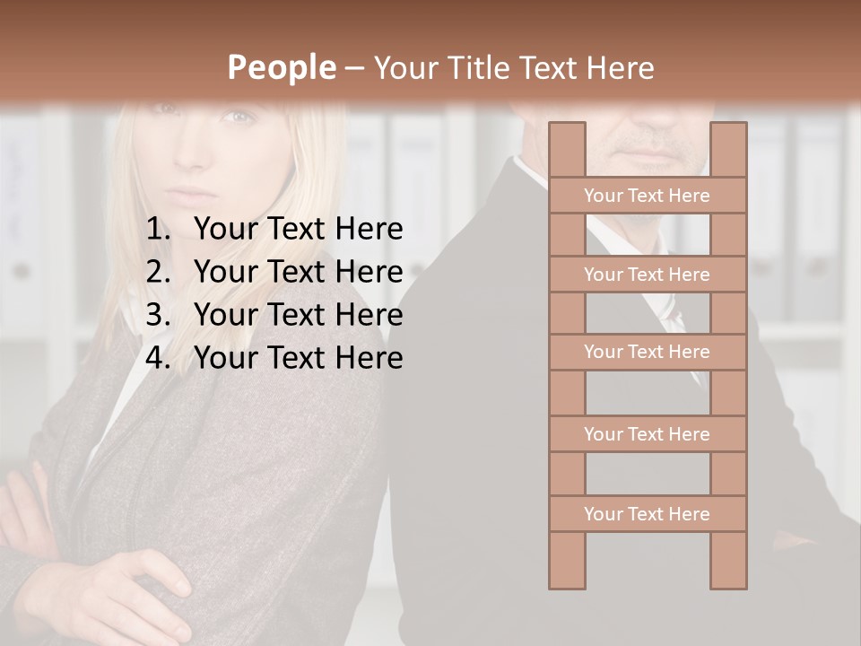 Men Competition People PowerPoint Template