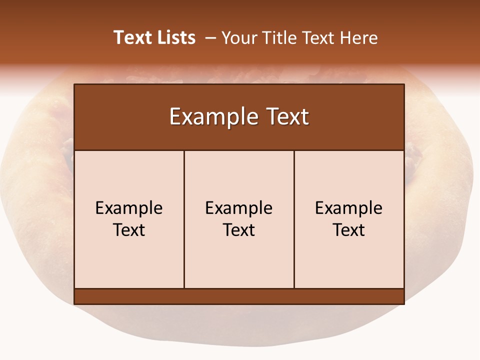 A Pizza With Meat And Onions On A White Background PowerPoint Template