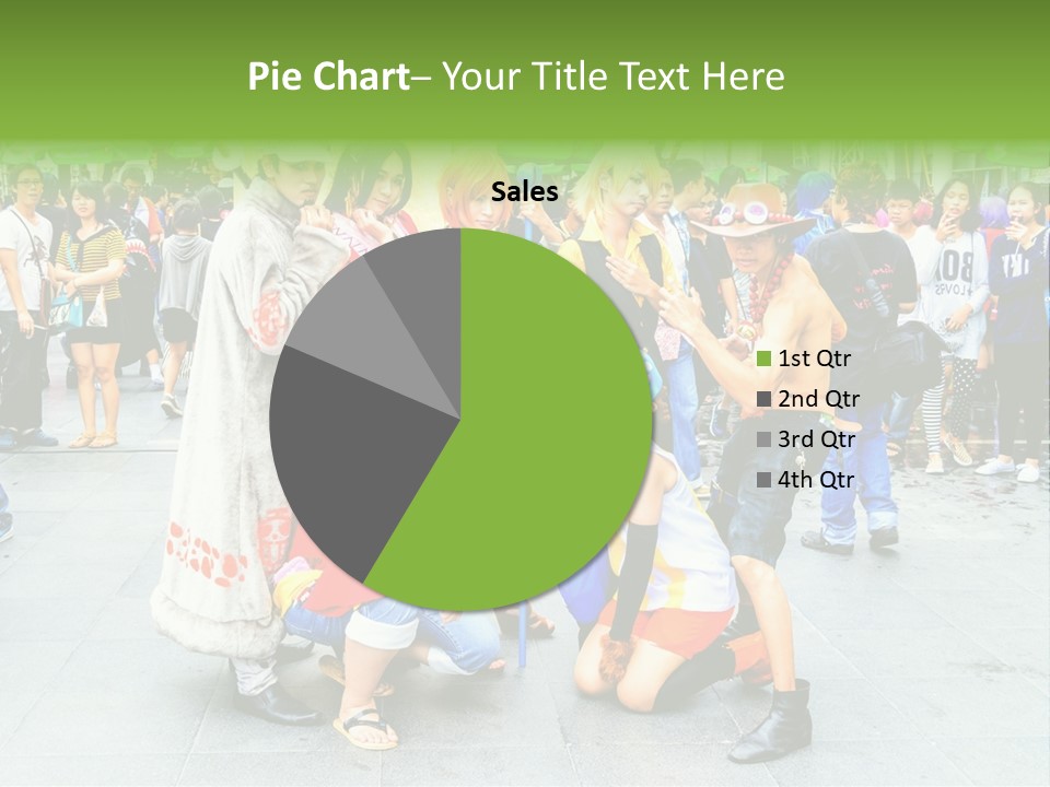 A Group Of People Are Posing For A Picture PowerPoint Template