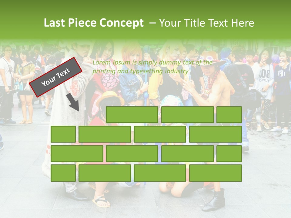 A Group Of People Are Posing For A Picture PowerPoint Template