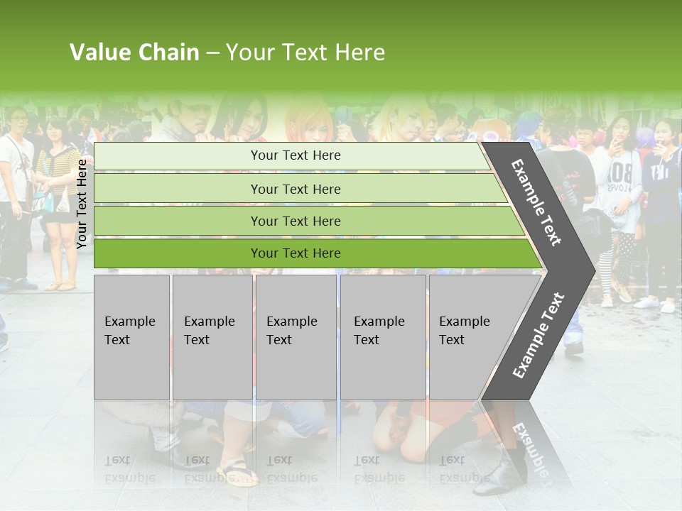 A Group Of People Are Posing For A Picture PowerPoint Template